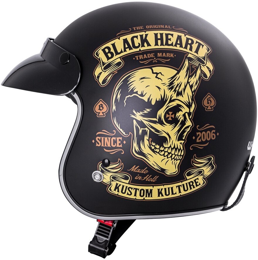 Moto šalmas W-TEC V541 Black Heart - White L(59-60) XXL (63-64) kaina ir informacija | Moto šalmai | pigu.lt
