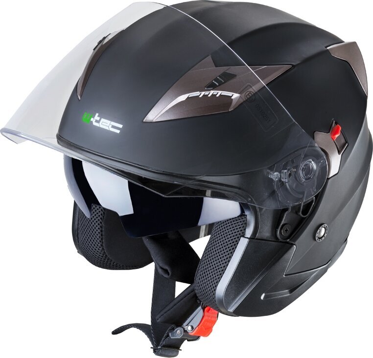 Moto šalmas W-TEC YM-627 - Pure Matt Black XS (53-54) kaina ir informacija | Moto šalmai | pigu.lt