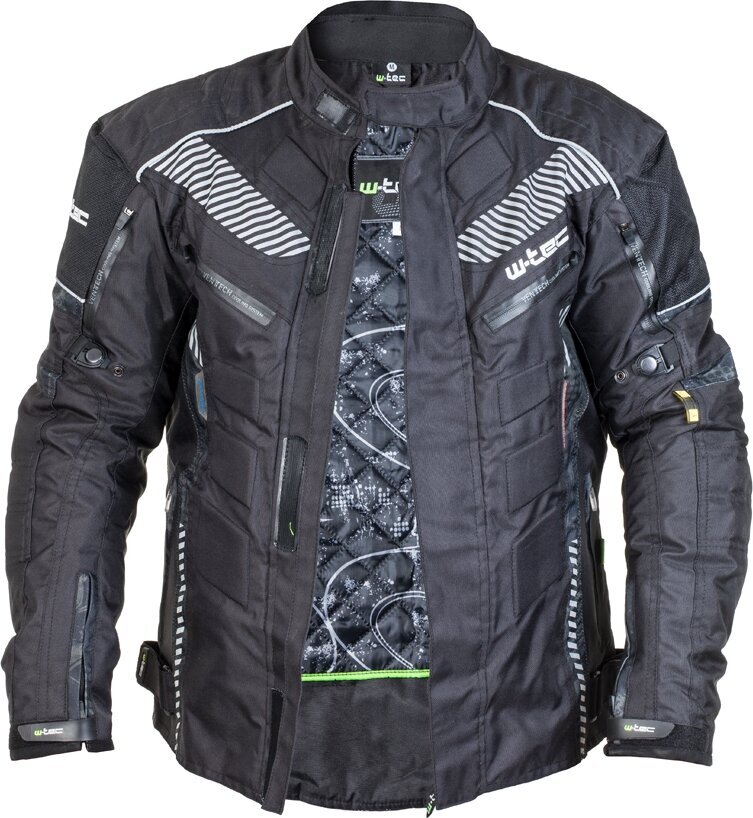 Vyriška Moto Striukė W-TEC KAMICER NF-2100 juoda - pilka 6XL kaina ir informacija | Moto striukės | pigu.lt