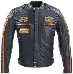 Vyriškas odinis moto švarkas W-TEC Sheawen Antique - Black 4XL цена и информация | Мотоциклетные куртки | pigu.lt