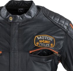 Vyriškas odinis moto švarkas W-TEC Sheawen Antique - Black 4XL kaina ir informacija | Moto striukės | pigu.lt