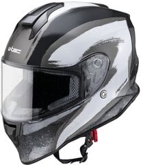 Moto šalmas W-TEC Integra Graphic - Black-White L(59-60) цена и информация | Шлемы для мотоциклистов | pigu.lt