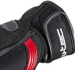 Odinės moto pirštinės W-TEC Legend - Black-Red M kaina ir informacija | Moto pirštinės, apsaugos | pigu.lt