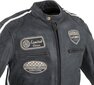 Vyriškas odinis moto švarkas W-TEC Dark Grey Vintage - Dark Grey 5XL kaina ir informacija | Moto striukės | pigu.lt