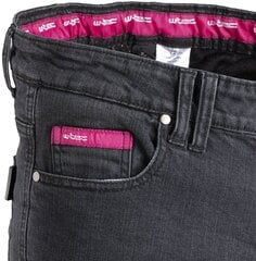 Moteriški moto džinsai Jeans W-TEC Leo, juodi kaina ir informacija | Moto kelnės | pigu.lt