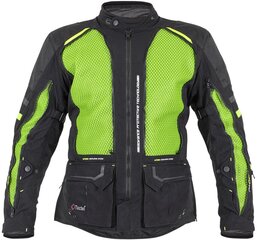 Motociklininko striukė W-Tec Aircross - Black-Fluo Yellow L цена и информация | Мотоциклетные куртки | pigu.lt