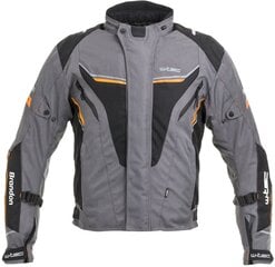 Vyriškas motocikliniko švarkas W-Tec Brandon - Black-Grey-Orange S цена и информация | Мотоциклетные куртки | pigu.lt