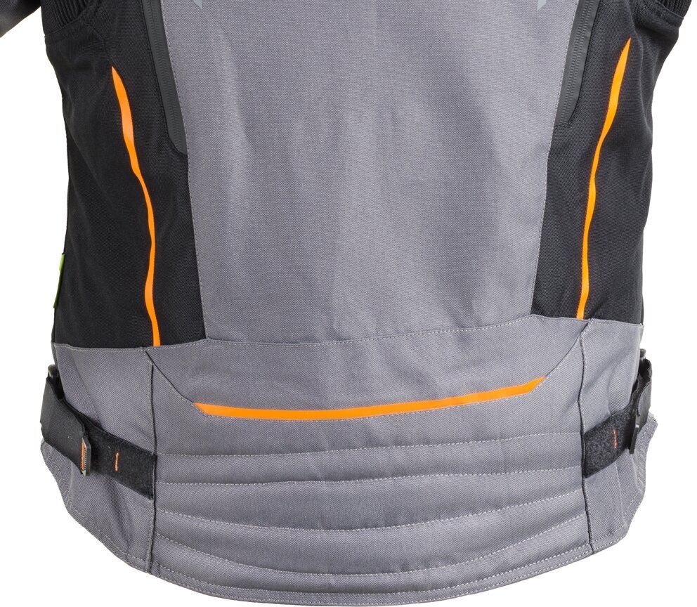 Vyriškas motocikliniko švarkas W-Tec Brandon - Black-Grey-Orange XL kaina ir informacija | Moto striukės | pigu.lt