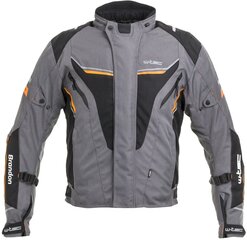 Vyriškas motocikliniko švarkas W-Tec Brandon - Black-Grey-Orange XL цена и информация | Мотоциклетные куртки | pigu.lt