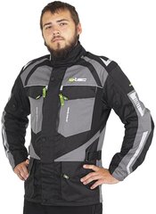 Vyriška motociklininko striukė W-Tec Burdys Evo - Black-Grey-Green XL цена и информация | Мотоциклетные куртки | pigu.lt