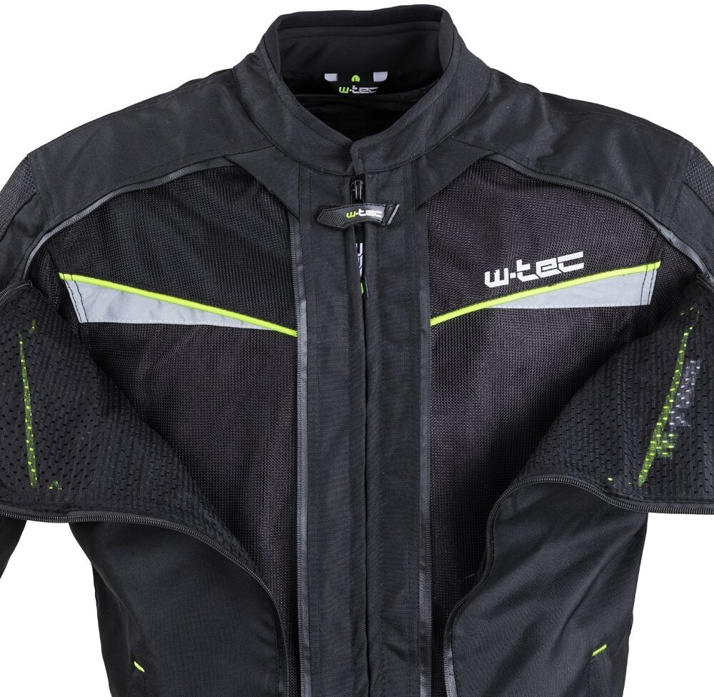 Men’s Motorcycle Jacket W-TEC Progair - Black-Fluo M цена и информация | Moto striukės | pigu.lt