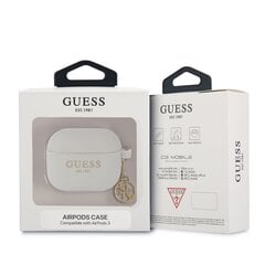 Guess 4G Charms Silicone Case for Airpods 3 Grey цена и информация | Аксессуары для наушников | pigu.lt