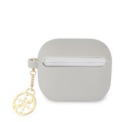 Guess 4G Charms Silicone Case for Airpods 3 Grey цена и информация | Аксессуары для наушников | pigu.lt