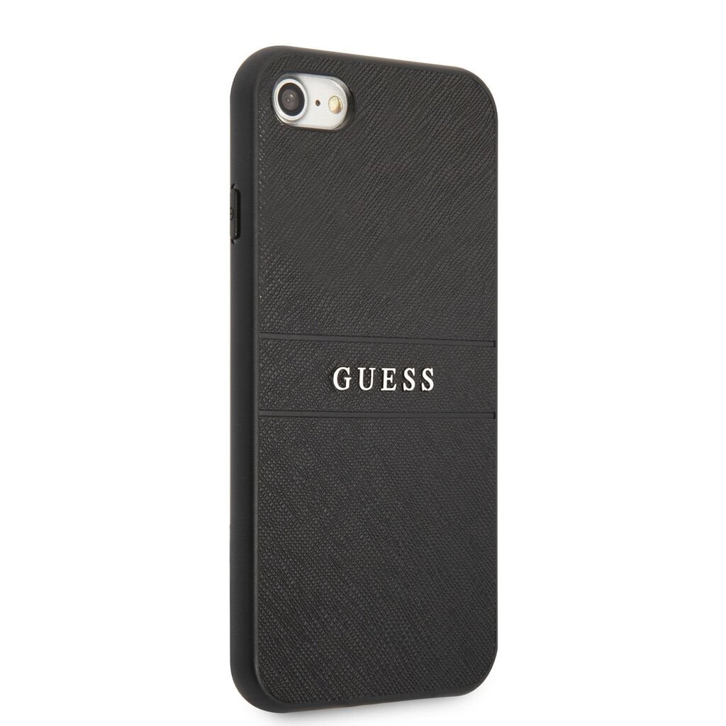 Guess dėklas, skirtas iPhone 7/8/SE2020/SE2022, juodas kaina ir informacija | Telefono dėklai | pigu.lt