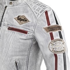 Moteriška odinė moto striukė W-TEC Sheawen Lady White - White XS цена и информация | Мотоциклетные куртки | pigu.lt