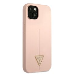 Guess Silicone Line Triangle чехол для iPhone 13 mini Pink цена и информация | Чехлы для телефонов | pigu.lt