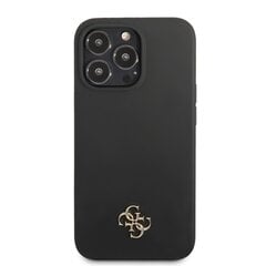 Guess 4G Silicone Metal Logo чехол для iPhone 13 Pro Max черный цена и информация | Чехлы для телефонов | pigu.lt