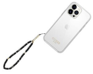 Guess Phone Strap Heishi Beads Black цена и информация | Держатели для телефонов | pigu.lt