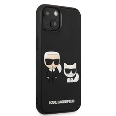 Karl Lagerfeld and Choupette 3D Case, skirtas iPhone 13 mini, juodas kaina ir informacija | Telefono dėklai | pigu.lt