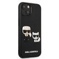 Karl Lagerfeld and Choupette 3D Case, skirtas iPhone 13 mini, juodas цена и информация | Telefono dėklai | pigu.lt