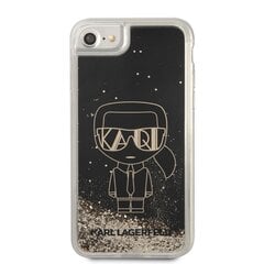Karl Lagerfeld Liquid Glitter Gatsby чехол для iPhone 7/8/SE2020/SE2022 черный цена и информация | Чехлы для телефонов | pigu.lt