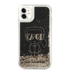 Karl Lagerfeld Liquid Glitter Gatsby чехол для iPhone 11 черный цена и информация | Чехлы для телефонов | pigu.lt