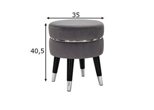Пуф A2A Glam, серый/серебристый цена и информация | Кресла-мешки и пуфы | pigu.lt