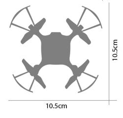 Дрон Syma X20-S (2,4 ГГц, гироскоп, дальность до 20 м, 10,5 см), черный цена и информация | Игрушки для мальчиков | pigu.lt