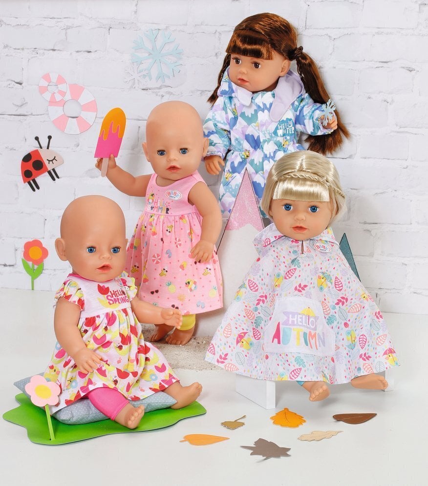 4 metų laikų drabužėliai Baby Born kaina ir informacija | Žaislai mergaitėms | pigu.lt