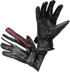 Motociklininko pirštinės W-TEC Classic - Jawa Black with Red and Beige Stripe M цена и информация | Мото перчатки, защита | pigu.lt