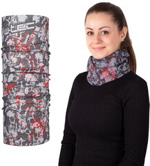 Kaklaskarė W-Tec Nekky, pilka/raudona цена и информация | Женские шарфы, платки | pigu.lt
