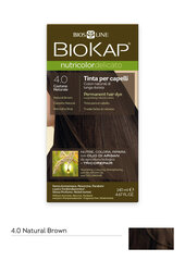 Ilgalaikiai plaukų dažai Nutricolor Delicato 4.0 Dark Natural Brown, 140 ml kaina ir informacija | Plaukų dažai | pigu.lt