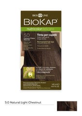 Ilgalaikiai plaukų dažai Nutricolor Delicato 5.0 Natural Light Chesnut, 140 ml kaina ir informacija | Biokap Kvepalai, kosmetika | pigu.lt