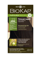 Ilgalaikiai plaukų dažai Bios Line Biokap Nutricolor 2.9 Castano Scuro Cioccolato, 140 ml kaina ir informacija | Plaukų dažai | pigu.lt