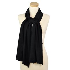 Шарф для женщин, черный цена и информация | Женские шарфы, платки | pigu.lt