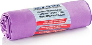 Полотенце из микрофибры Aqua Speed Dry Flat, 70x140, фиолетовое цена и информация | Полотенца | pigu.lt