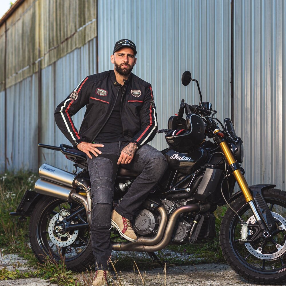 Vyriška motociklininko striukė W-Tec Jawo, juoda цена и информация | Moto striukės | pigu.lt