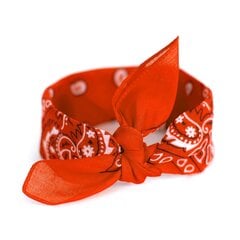 Skarelė Bandanna, oranžinė kaina ir informacija | Skarelės, šalikai moterims | pigu.lt