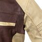 Vyriška odinė motociklo striukė W-TEC Retro - Black-Brown-Beige 6XL kaina ir informacija | Moto striukės | pigu.lt