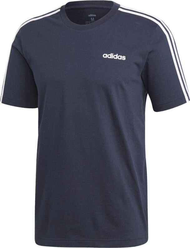 Futbolo marškinėliai vyrams Adidas Essentials 3 Stripes Tee M DU0440, XL dydis, mėlyni kaina ir informacija | Futbolo apranga ir kitos prekės | pigu.lt