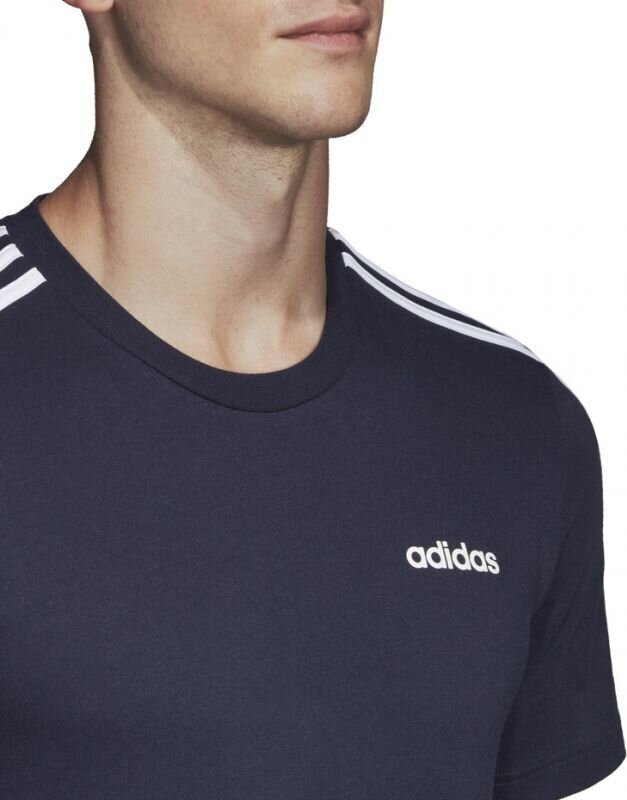 Futbolo marškinėliai vyrams Adidas Essentials 3 Stripes Tee M DU0440, XL dydis, mėlyni kaina ir informacija | Futbolo apranga ir kitos prekės | pigu.lt