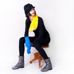 Art of Polo Шарф | черный, желтый sz14277-4 цена и информация | Женские шарфы, платки | pigu.lt