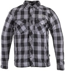 Marškiniai W-TEC Black Heart Reginald pilka/juoda S цена и информация | Мотоциклетные куртки | pigu.lt
