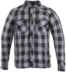 Marškiniai W-TEC Black Heart Reginald pilka/juoda XL kaina ir informacija | Moto striukės | pigu.lt