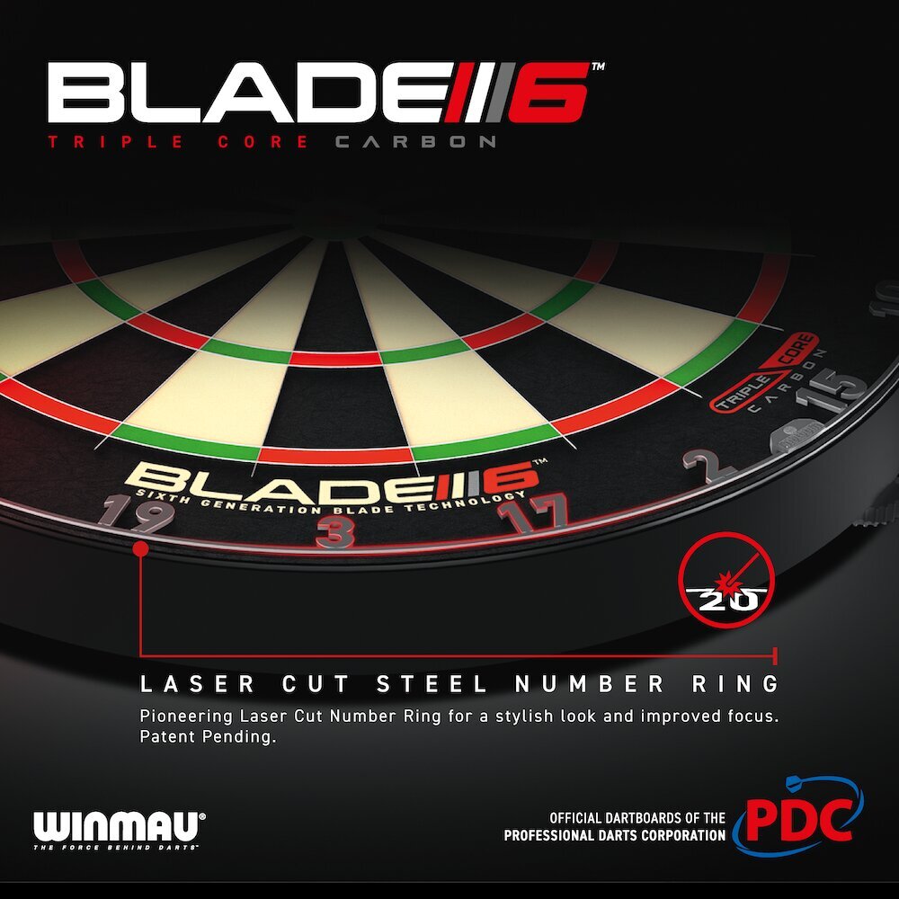 Smiginio taikinys Winmau Blade 6 Triple Core PDC цена и информация | Smiginis | pigu.lt