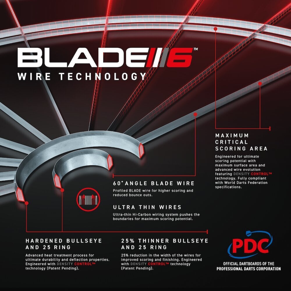 Smiginio taikinys Winmau Blade 6 Triple Core PDC цена и информация | Smiginis | pigu.lt