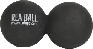 Masažinis kamuolys Rea Tape Double, juodas kaina ir informacija | Masažo reikmenys | pigu.lt