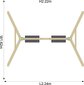 Dvigubos medinės sūpynės Plum kaina ir informacija | Sūpynės | pigu.lt