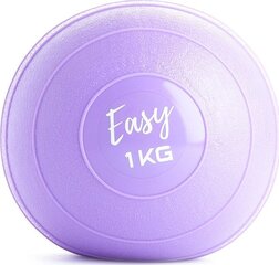 Minkštas pasunkintas jogos kamuolys Easy Fitness, 1kg kaina ir informacija | Jogos prekės | pigu.lt