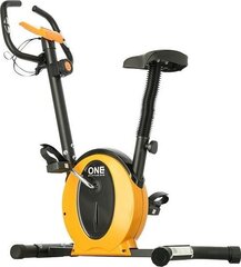 Magnetinis dviratis treniruoklis One Fitness M8410, juodas/oranžinis kaina ir informacija | Dviračiai treniruokliai | pigu.lt